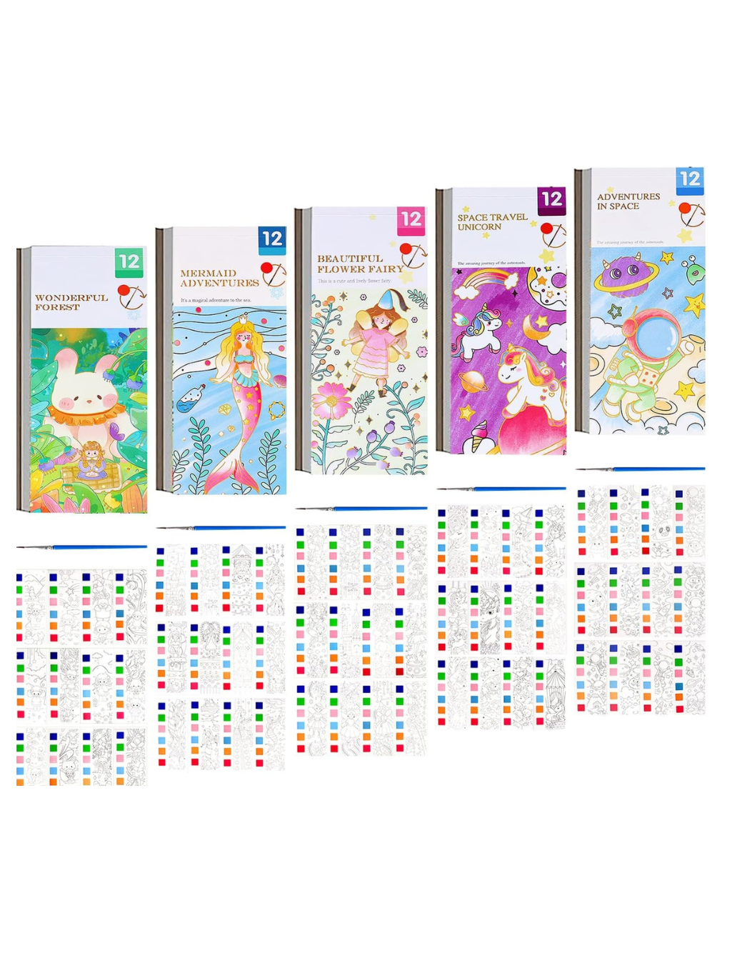 Pocket Watercolor Painting Book Set